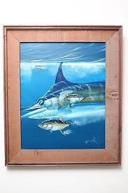 Wayne Fulcher • DEEP SEA FISHING • Beautiful Original Acrylic Painting •  SIGNED