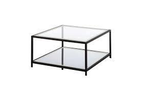 Available in your choice of top finish, this coffee table has a chrome. Krystof Square Coffee Table Black Metal Frame Glass Top Matt Blatt