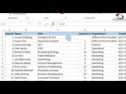 Creating An Orgchart By Importing Data Youtube