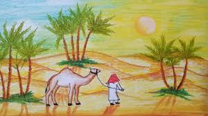 Learn how to draw a camel in less than 3 minutes! How To Draw Scenery Of Desert With Camel Step By Step Easy Draw Youtube