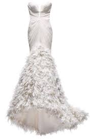 Brides Com Wedding Style Inspiration Feathers Silk Tulle Mermaid With Feathers 8 300 Mar Petite Wedding Dress Wedding Dress With Feathers Feather Wedding