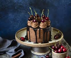 Food Cake Dessert Cherry Fruit Chocolate Wallpaper Cherry Desserts Chocolate Fruit Desserts