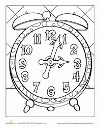 Clock Coloring Page Coloring Pages Clock Fall Coloring Pages