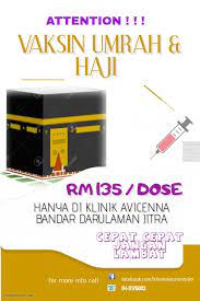 Hospital berkenaan perlu mempunyai keupayaan untuk melakukan prosedur pengesanan dan pemantauan. Klinik Avicenna Jangan Lupa Dapatkan Injection Umrah Facebook