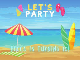From multicolored hanging paper lanterns to beach ball a full day at the beach is sure to work up an appetite among your guests — serve them your delicious beach party food with our beach dinnerware! Beach Birthday Party Ideas Party Bright