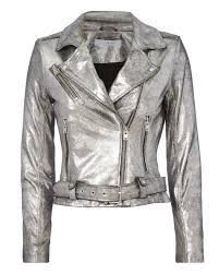 Brooklyn Silver Leather Moto Jacket Silver Leather Jacket Leather Moto Jacket White Leather Jacket