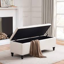 Whether you're looking to buy bedroom. Buy Huimo Button Tufted Ottoman With Storage In Upholstered Fabrics Large Storage Bench For Bedroom Living Room Entryway Storage Ottoman Bench With Safety Hinge Hold Up To 300lbs Ivory Online In Indonesia B08flm6zqr