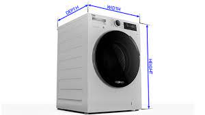 When determining the dimensions of a washer dryer combo, always add in about 3 to 4 feet in front of the pair for loading and unloading. Washing Machine Guide Speed Sizes Capacity Beko