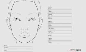 printable makeup face charts saubhaya makeup