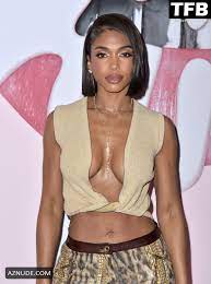 Lori Harvey Sexy Seen Showcasing Her Hot Tits At The Kylie Cosmetics Launch  In Westwood - AZNude