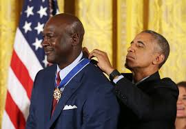 In tearful farewell, obama awards biden the medal of freedom by josh lederman and vivian salama january 12, 2017 gmt president barack obama honors vice president joe biden during a ceremony in the state dining room of the white house in washington, thursday, jan. Obama Awards Presidential Medal Of Freedom To Michael Jordan Ellen Degeneres Others Pbs Newshour