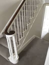 We're back with pictures of our staircase railings actually painted and not just photoshopped. Restoring The Handrail And Staircase In A Period Home Impressions Ie Painting And Decorating In South Dublin