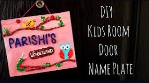 Ideal for kids rooms, your office, or turn kids' artwork into beautiful and modern wall decor for kids rooms or playrooms | itsy art. Name Plate Diy Kids Room Door Name Plate Custom Name Plate Youtube