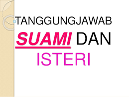 Melalui para nabi tuhan telah menjelaskan bagaimana hendaknya perilaku dan perasaan. Tanggungjawab Suami Isteri