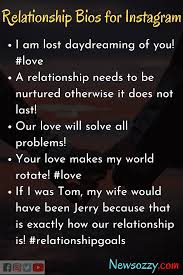 Check spelling or type a new query. Top 25 Best Cool Funny Short Relationship Bio For Instagram Accounts