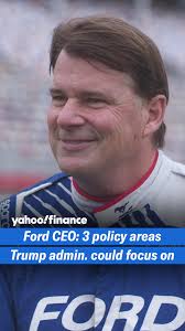 Ford CEO Jim Farley shares three policy areas he expects Trump  administration to focus on.