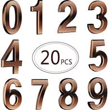 If you like mailbox numbers, you might love these ideas. 20pcs 2 75 Inch Self Adhesive House Numbers Door Mailbox Numbers Road Aadress Numbers For Postbox Signs 0 To 9 Bronze Amazon De Baumarkt