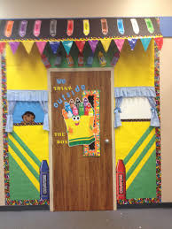 Crayon Door Decoration Crayon Themed Classroom Elementary Classroom Themes Art Classroom