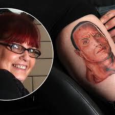 Until 2017, the rock had a small tattoo of a bull on his bicep. Mum S Bizarre New Tattoo Of The Rock Wrestler On Her Leg Gets Dwayne Johnson S Approval Mirror Online