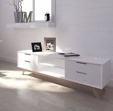 New Modern Scandi Tv Unit White Television Stand Drawers 120cm Or 150cm Length Ebay Living Room Tv Stand White Tv Stands Living Room Tv