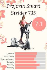 Proform Smart Strider 735 Elliptical Trainer Review The Best Space Saving Striders Elliptical Trainer Elliptical