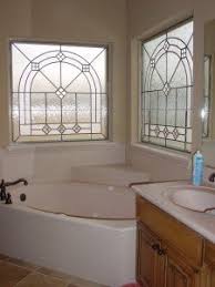 Depending on the design, textures, and colors which make up your stained glass, different levels of privacy can be achieved. Bathroom Stained Glass Window Tulsa Stained Glass