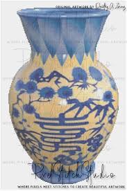 Check spelling or type a new query. Chinese Vase With Blue Work Kanji Counted Cross Stitch Pattern Pattern Only Pixelstitchstudio