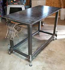 Welding Table With Leveling Feet Metal Table Welding Table Welding Projects
