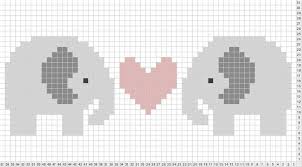 elephant hearts chart found on google knitting chart