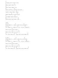 Traditional chord make this song more beautiful. Chord Gitar Sio Mama