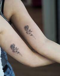 Rose matching tattoos for married couples. Updated 40 Matching Sister Tattoos You Ll Both Love August 2020