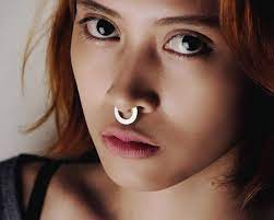 Septum Septum Clicker Sterling Silver Septum Ring Big Septum Ring Septum Ring Septum Jewelry Clicker Septum Jewelry