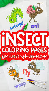 If you like creepy crawly bugs this is the place for you! 8 Cute Bug Coloring Pages For Kids