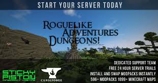 Experience the best minecraft adventure quest server with unique and constantly updating quests in a medieval rpg setting. Roguelike Adventures And Dungeons Server Hosting Rental Stickypiston