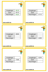 Bestimme Die Vorganger Und Nachfolger Der Zahlen Im Zahlenraum Bis 10000 Klasse 4 Mathe Klasse4 Math Zahlenraum Mathematikunterricht Matheaufgaben Mathe