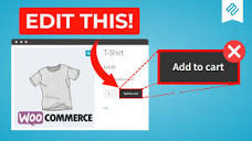 How to Customize the “Add to Cart” Button in WooCommerce - YouTube