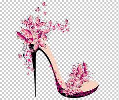 Illustration about a silhouette of a floral high heel. High Heeled Shoe Stiletto Heel Salto Flower Arranging Heel Shoe Shop Png Klipartz