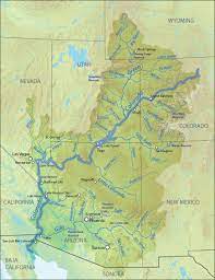Colorado lakes shown on the map: Colorado River American Rivers