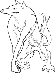 Free werewolf coloring page | lineart: Halloween Coloring Page Werewolf Worksheets Printables Scholastic Parents