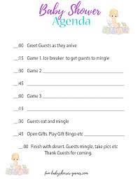 Charades is a fun free baby shower game that works really well with a smaller shower. Baby Shower Agenda A Hostess Secret Weapon