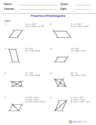 Conclusion you wrote in activity as part of. Geometry Worksheets Quadrilaterals And Polygons Worksheets