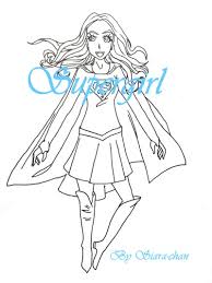 Html embed code for sharing on your website Supergirl Coloring Page Sample By Siara Chan On Deviantart