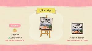 Animal Crossing Bike Rental Sign In 2020 Animal Crossing Animal Crossing Villagers Animal Crossing Memes