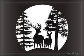 Check spelling or type a new query. Buck And Doe Forest Decal