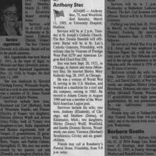 Obituary for Anthony Stec