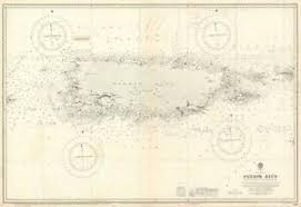 Details About 1950 Admiralty Nautical Map Of Puerto Rico W Interesting Notations