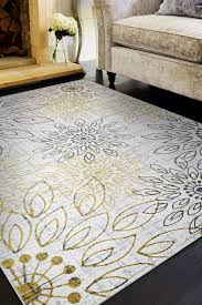 Calinda Samovar Gold-Silver-Ivory Area Rug