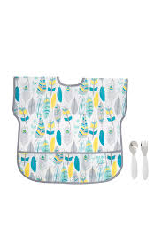 Bumkins Junior Bib Spoon 2 Piece Set Feather Nordstrom Rack