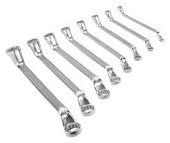 This design has the additional benefit of a longer lever arm that allows you to generate more torque. Metric Deep Offset Double Ring End Wrench Set 8 Pcs Box Bahco Bahco International