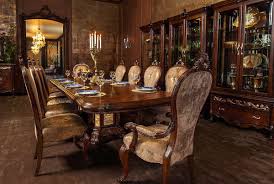 Whether formal or more casual, the living room collections offered by michael amini include a myriad of styles and colors to create the ambience you seek and bring your vision to life. Platine De Royale Light Espresso Dining Set Aico Furniture